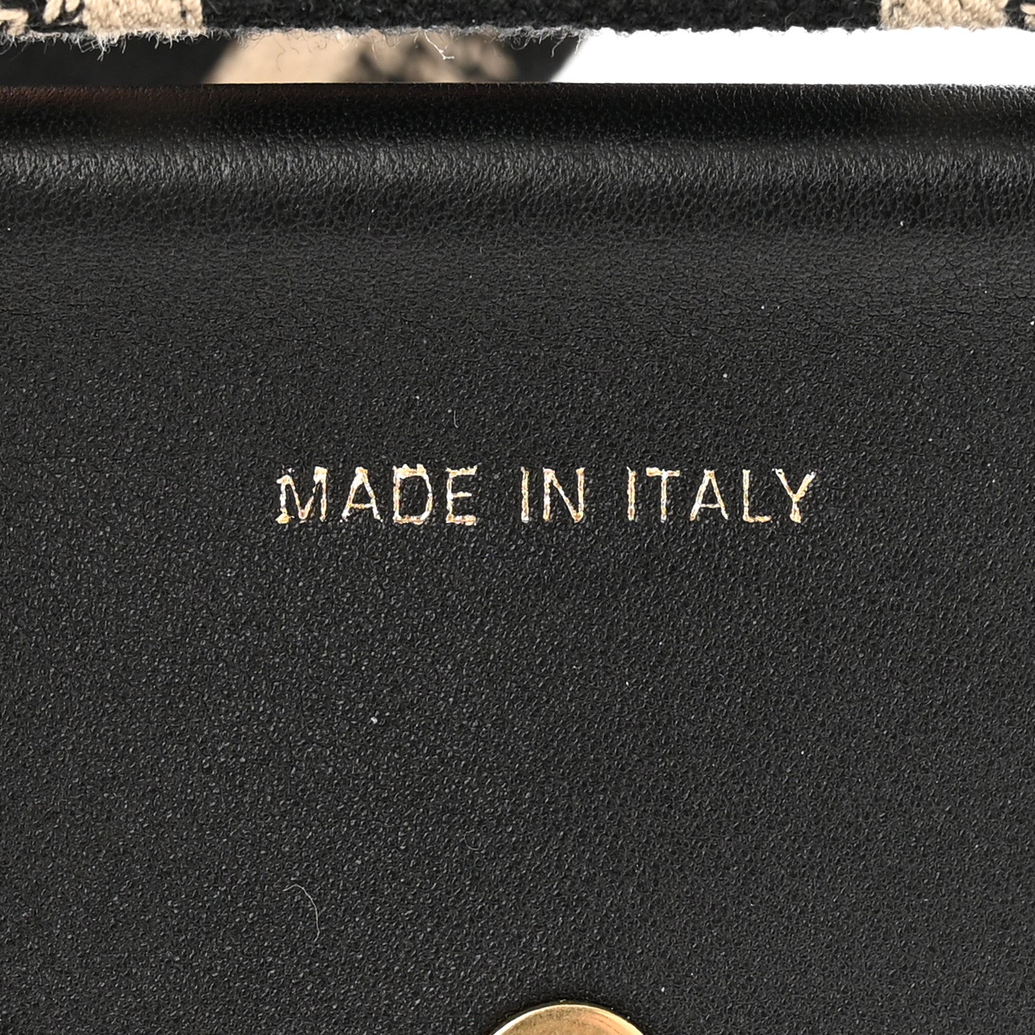 Christian Dior Canvas Embroidered Shoulder Strap Black 4 of 8