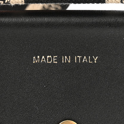 Christian Dior Canvas Embroidered Shoulder Strap Black 4 of 8