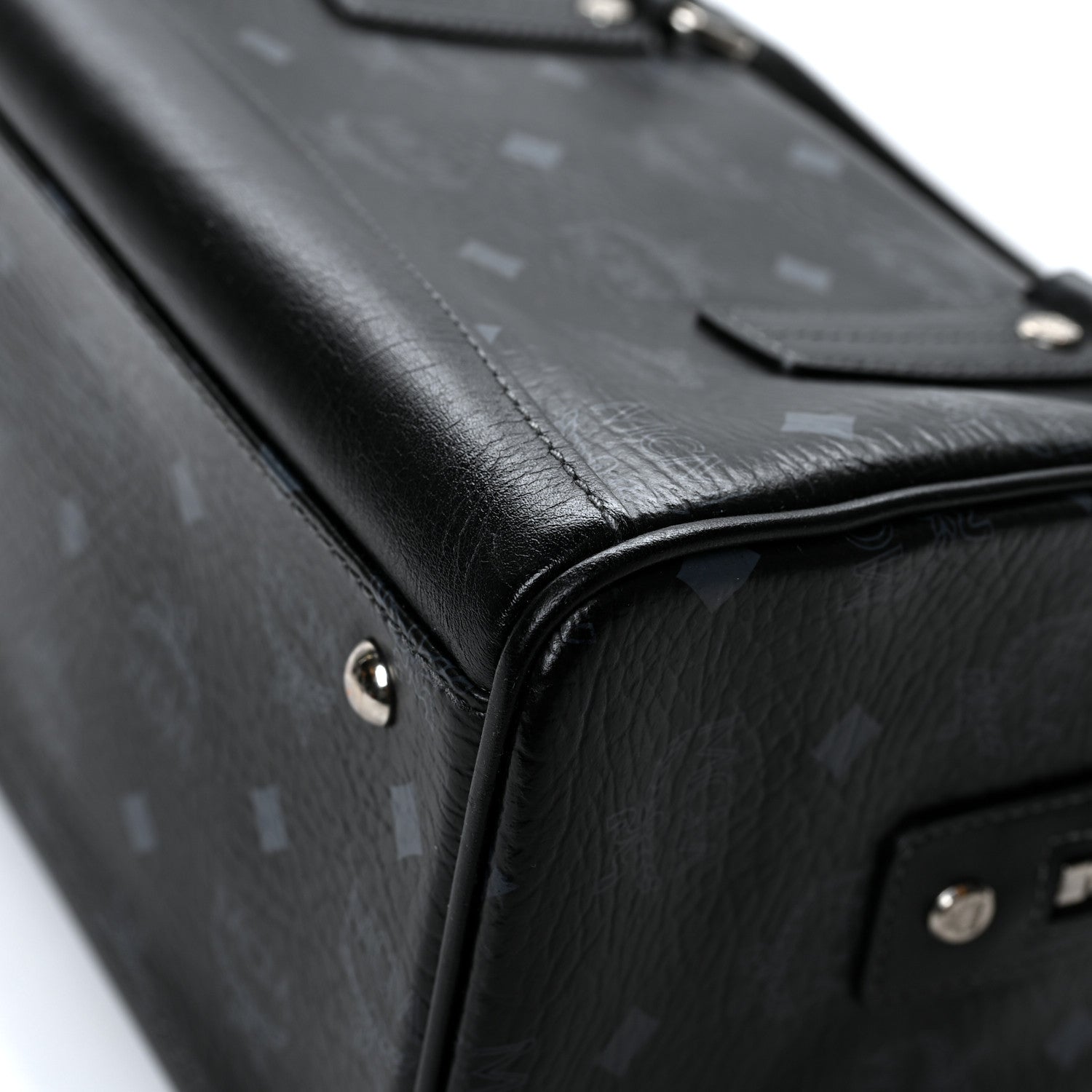 MCM Visetos Small Boston Bag Black 14 of 14