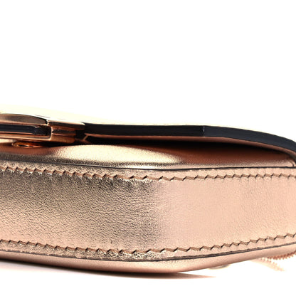 Fendi Vitello Laminato Nano Baguette Charm Rame 8 of 8