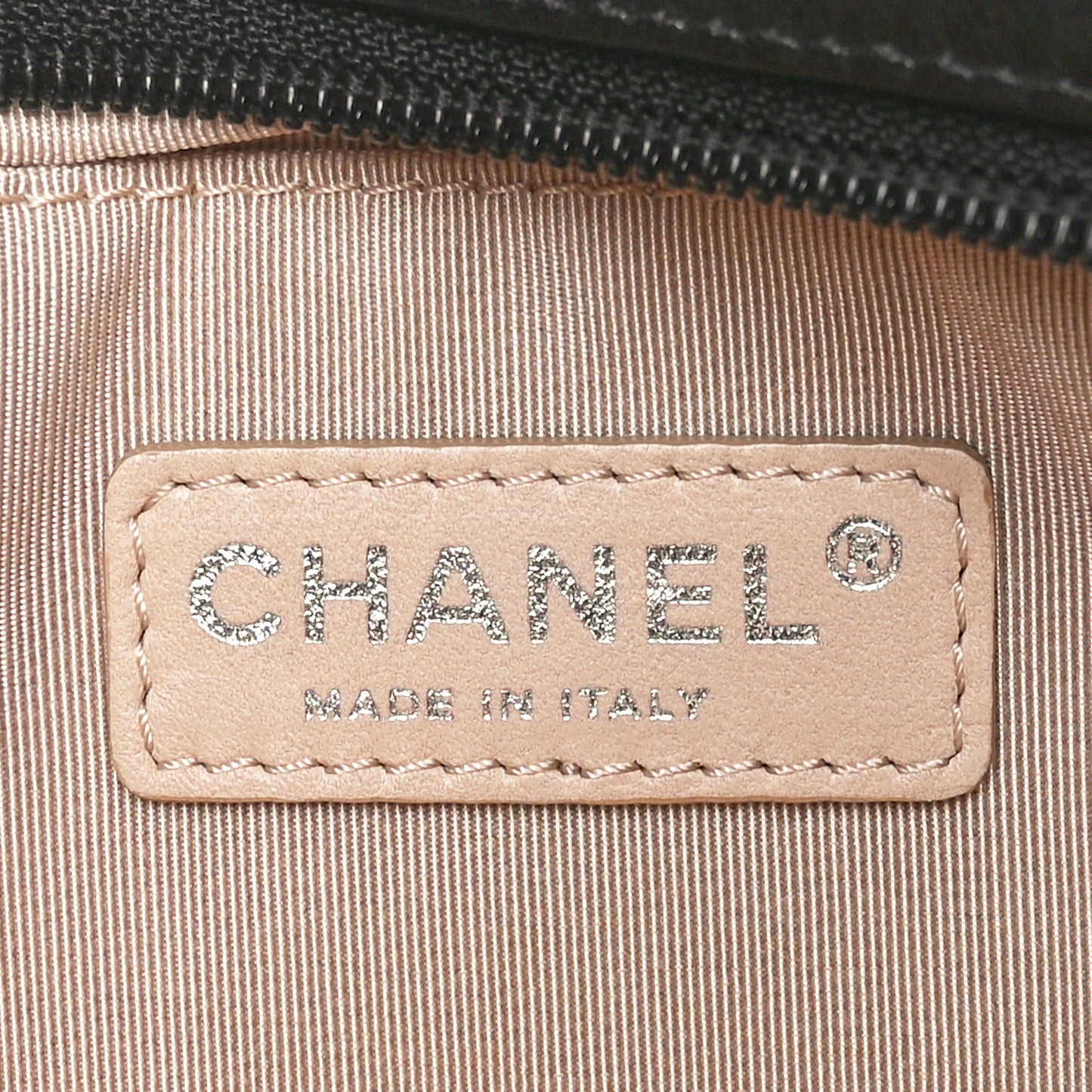 Lambskin Rue Cambon Wristlet Black