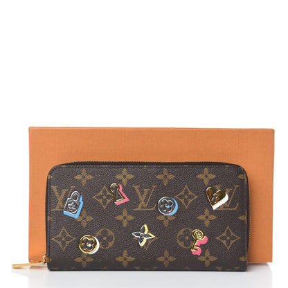 Louis Vuitton Monogram LV Love Lock Zippy Wallet 9 of 9