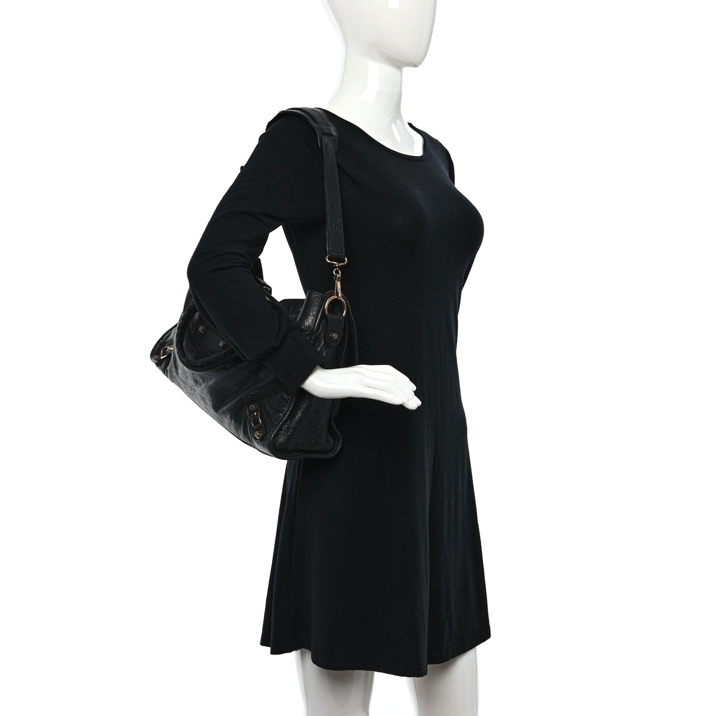 Agneau Giant 12 Gold Hardware City Black