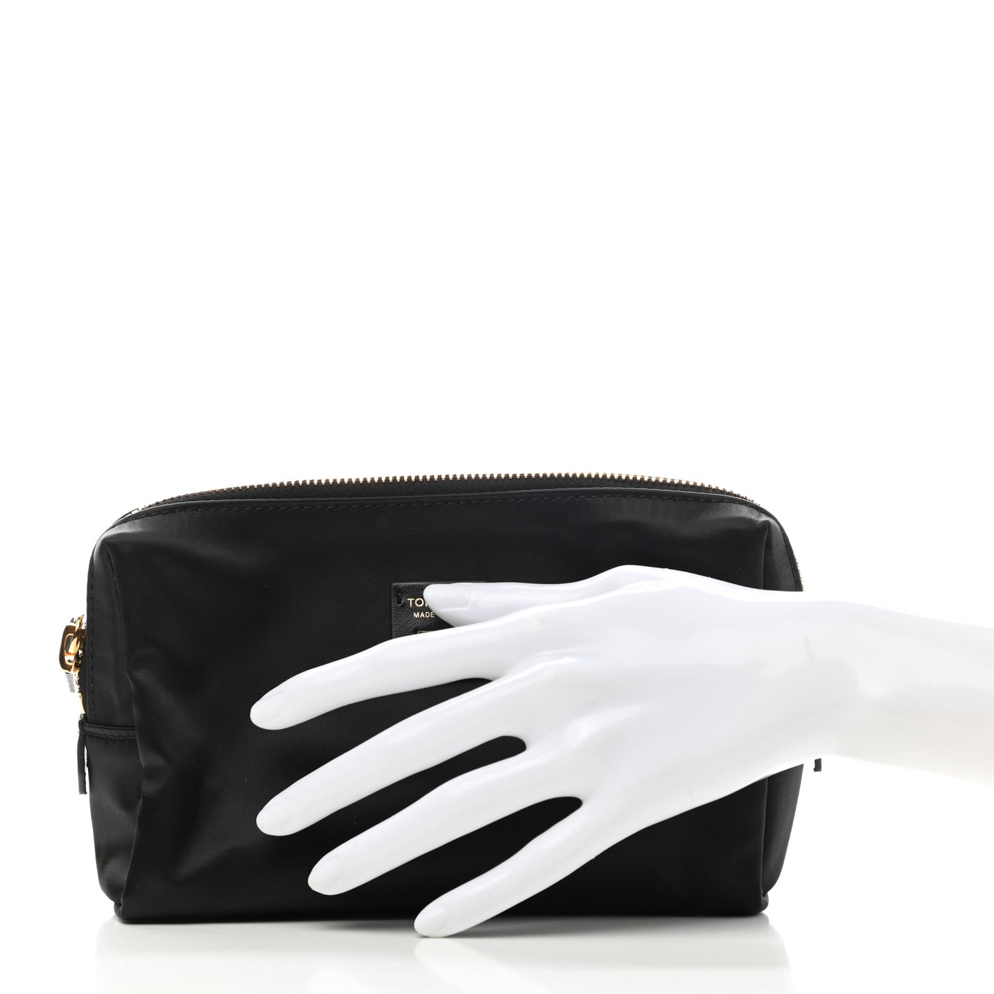 Nylon Cosmetic Pouch Black
