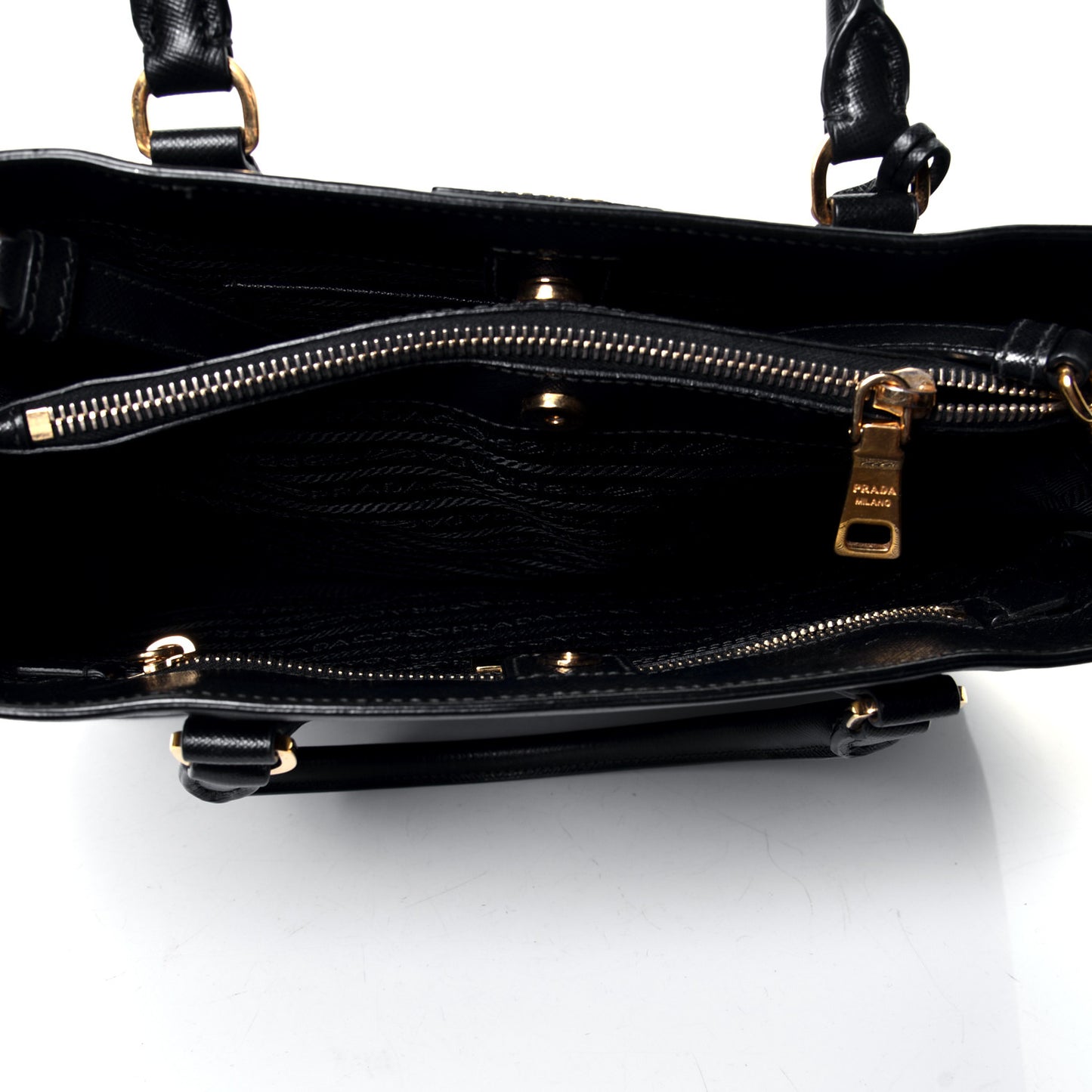 Saffiano Lux Medium Tote Black