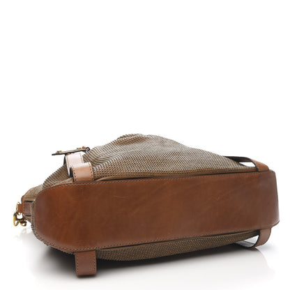 Burberry Calfskin Studded Satchel Brown 4 of 13