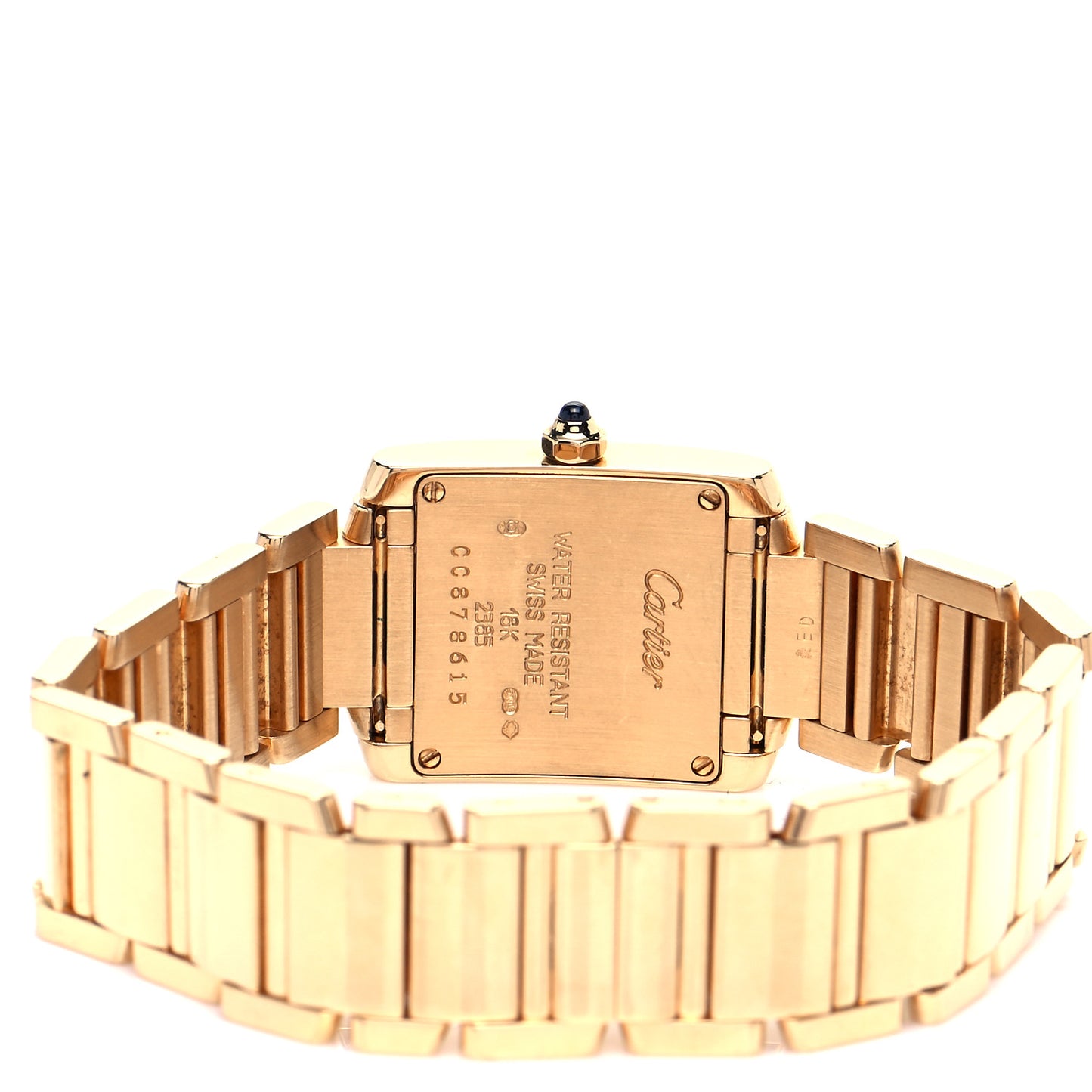 18K Yellow Gold 20mm Tank Francaise Quartz Watch