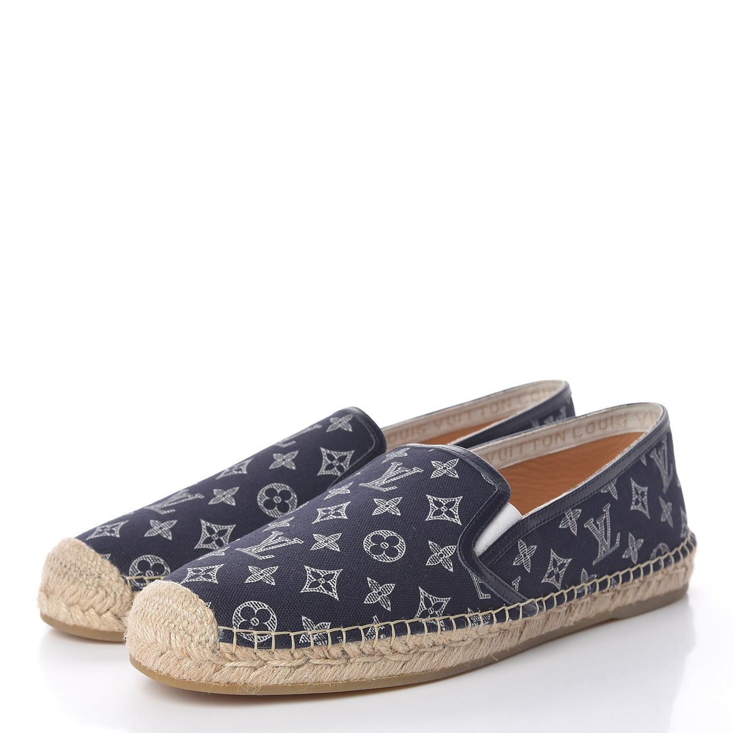 Monogram Canvas Mens Bidart Espadrilles 8.5 Marine