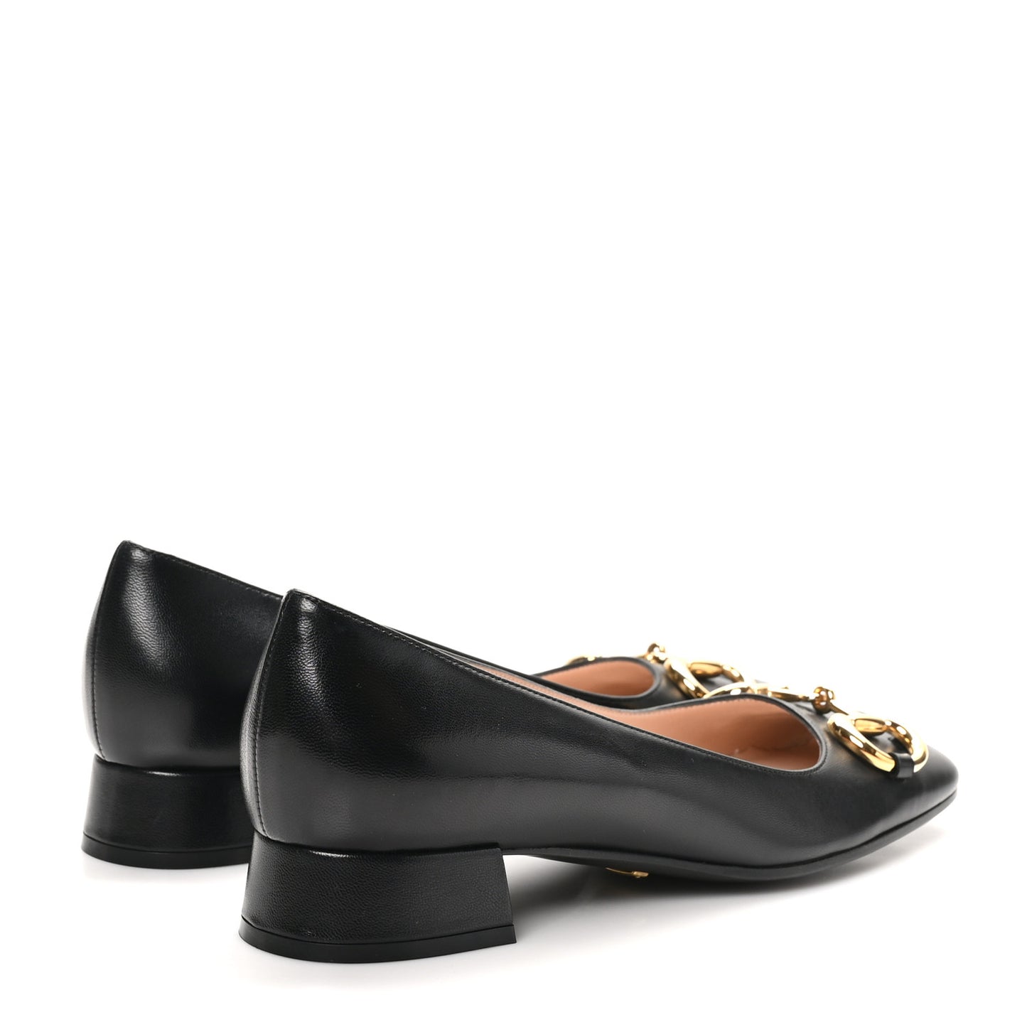 Malaga Kid Horsebit Ballet 25mm Flats 38.5 Black