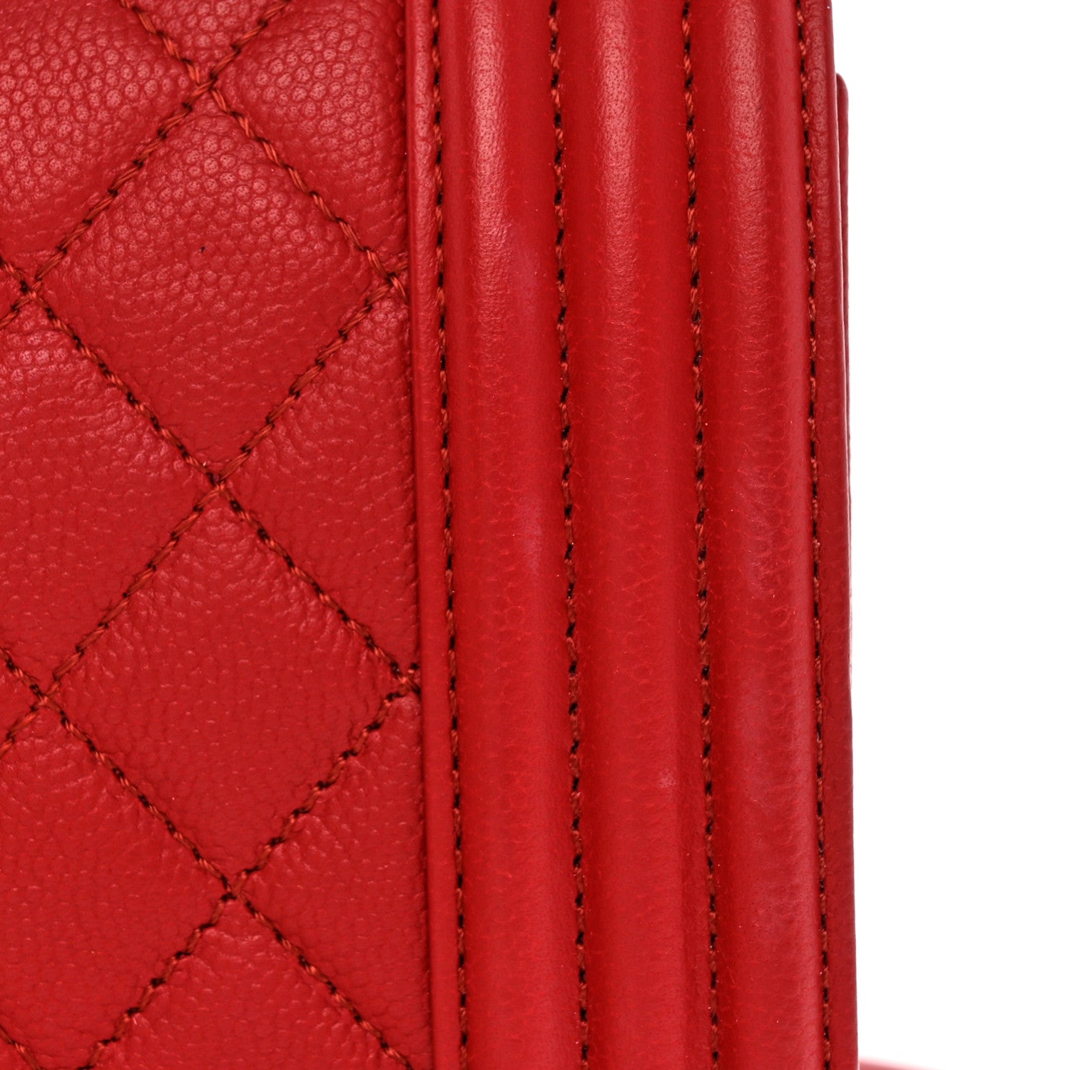 Chanel Caviar Quilted Medium Boy Flap Red 11 of 16