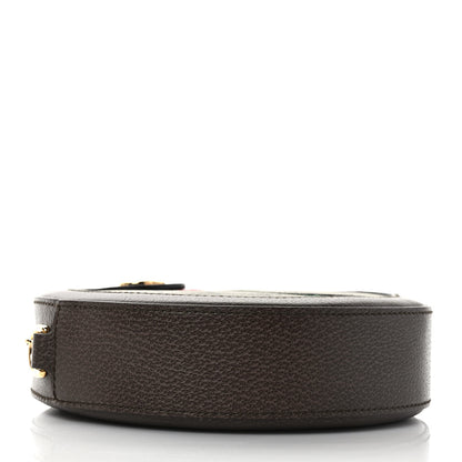 Gucci GG Supreme Monogram Web Mini Ophidia Round Shoulder Bag Brown 4 of 9