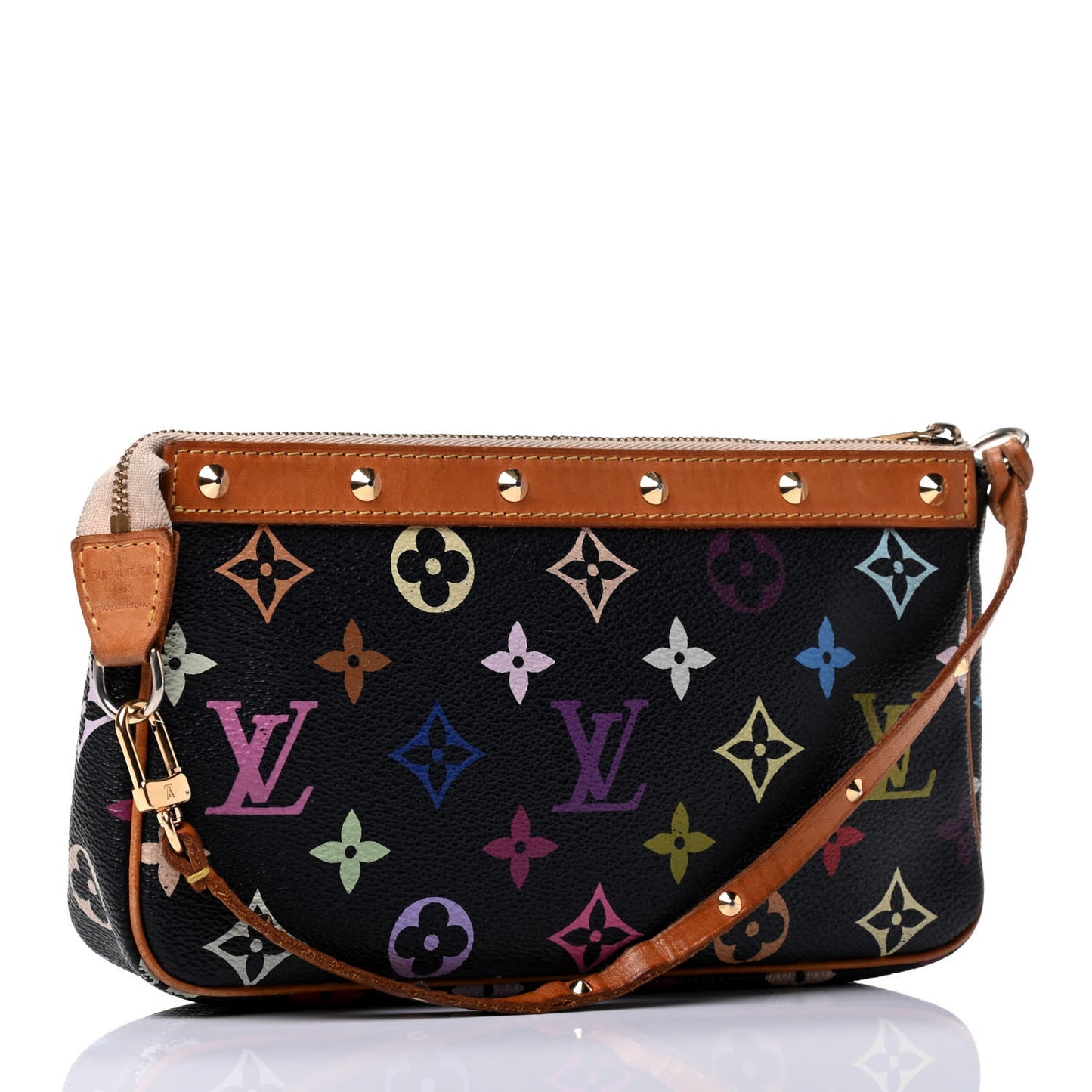 Monogram Multicolor Pochette Accessories Black