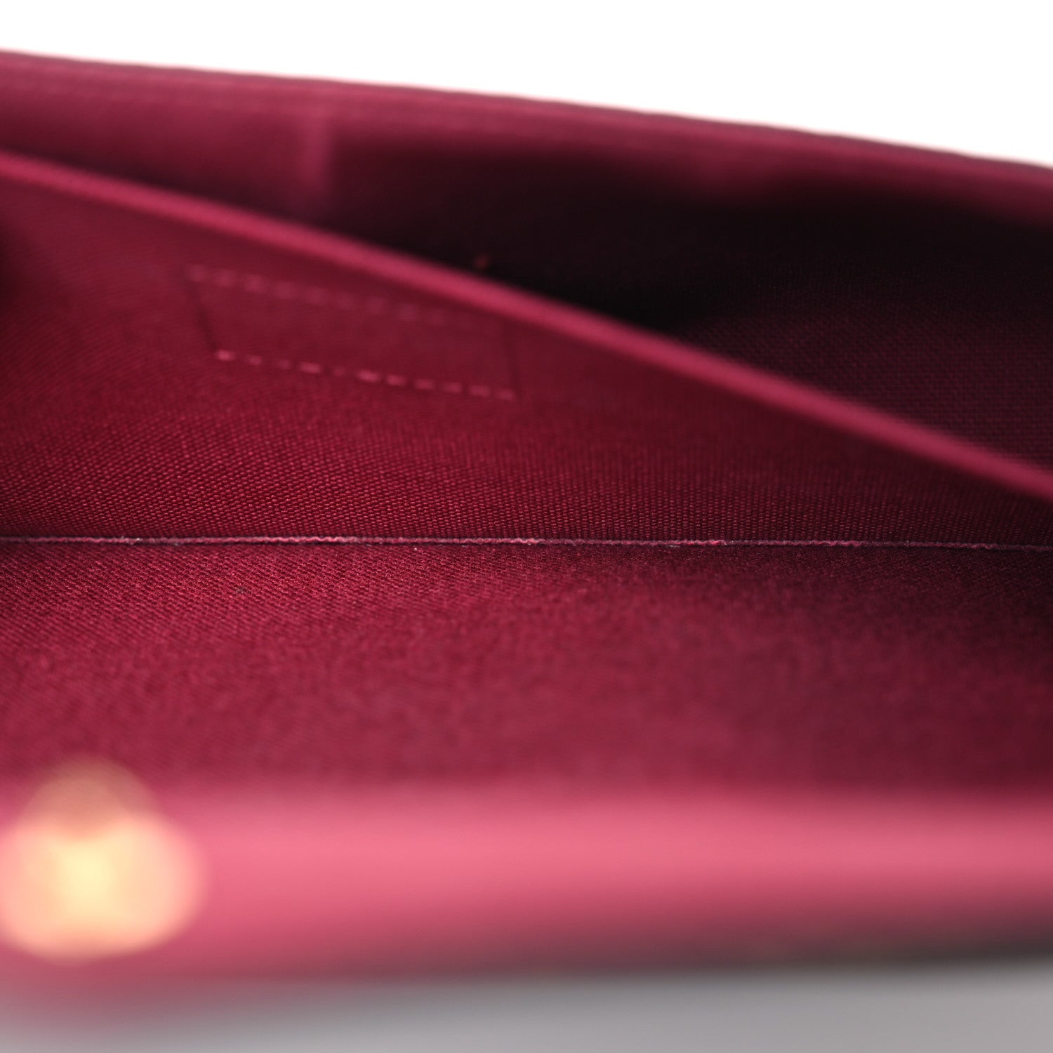 Louis Vuitton Monogram Pochette Felicie Chain Wallet Fuchsia 7 of 16