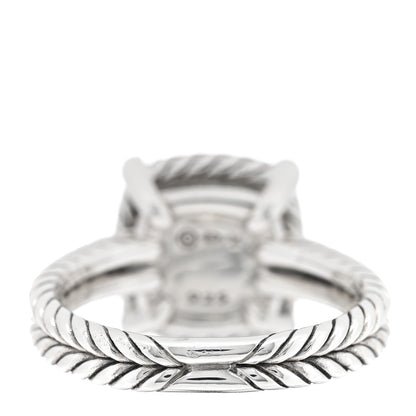 David Yurman Sterling Silver Diamond Black Onyx 9mm Chatelaine Pave Bezel Ring 51 5.75 3 of 4