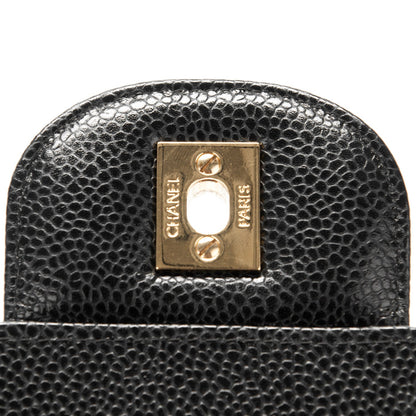 Chanel Caviar Quilted Jumbo Single Flap Black 6 of 8