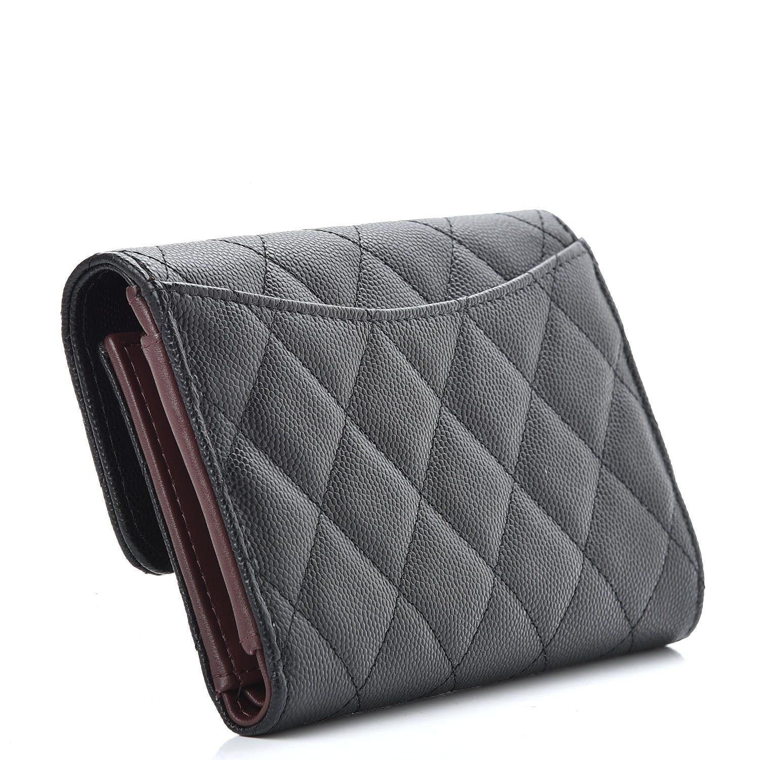 Chanel Caviar Quilted Medium Flap Wallet Black 3 of 10