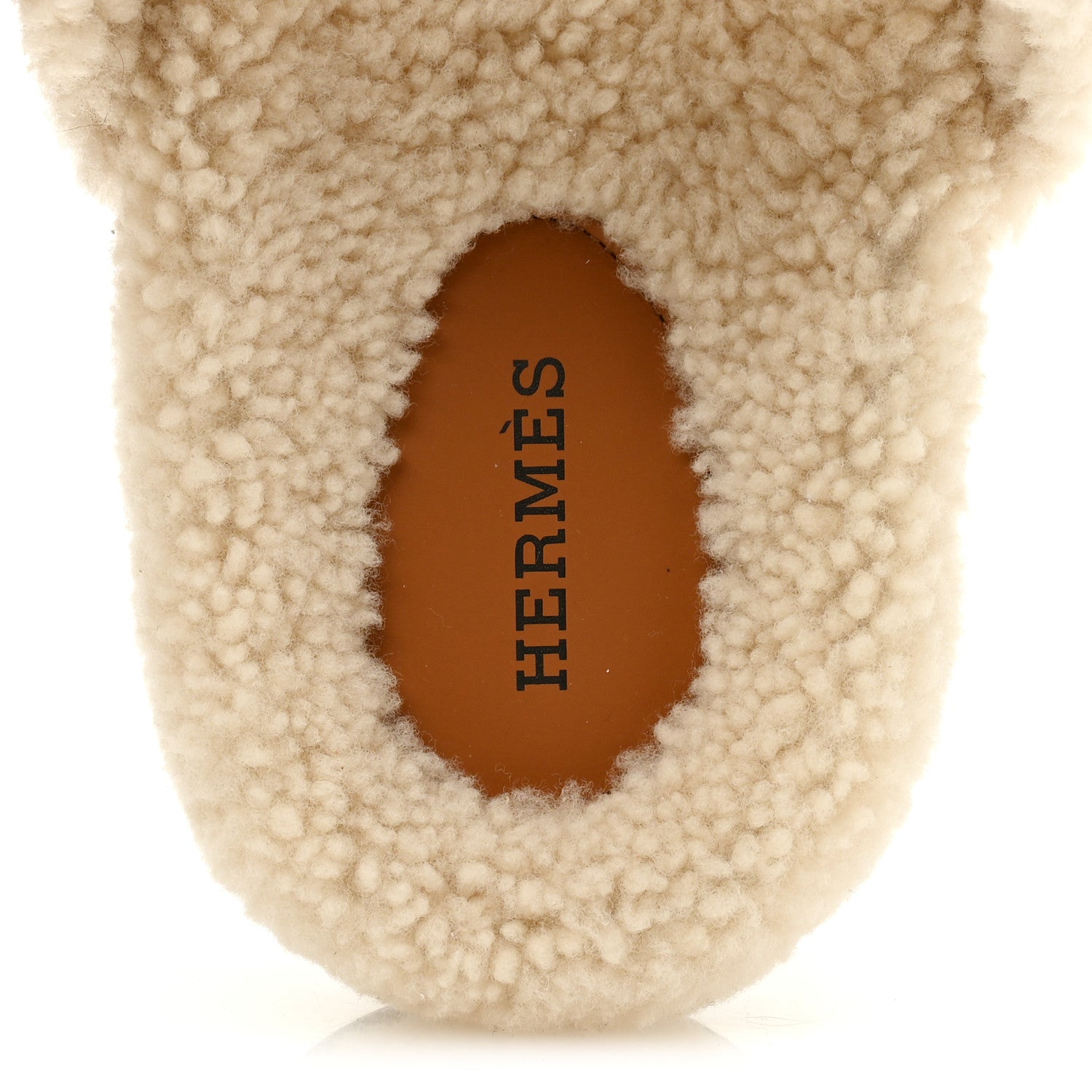 Hermes Suede Goatskin Woolskin Womens Chypre Sandals 40 Naturel Ecru 7 of 10