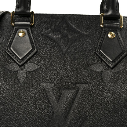 Louis Vuitton Empreinte Monogram Giant Speedy Bandouliere 25 Black 9 of 11