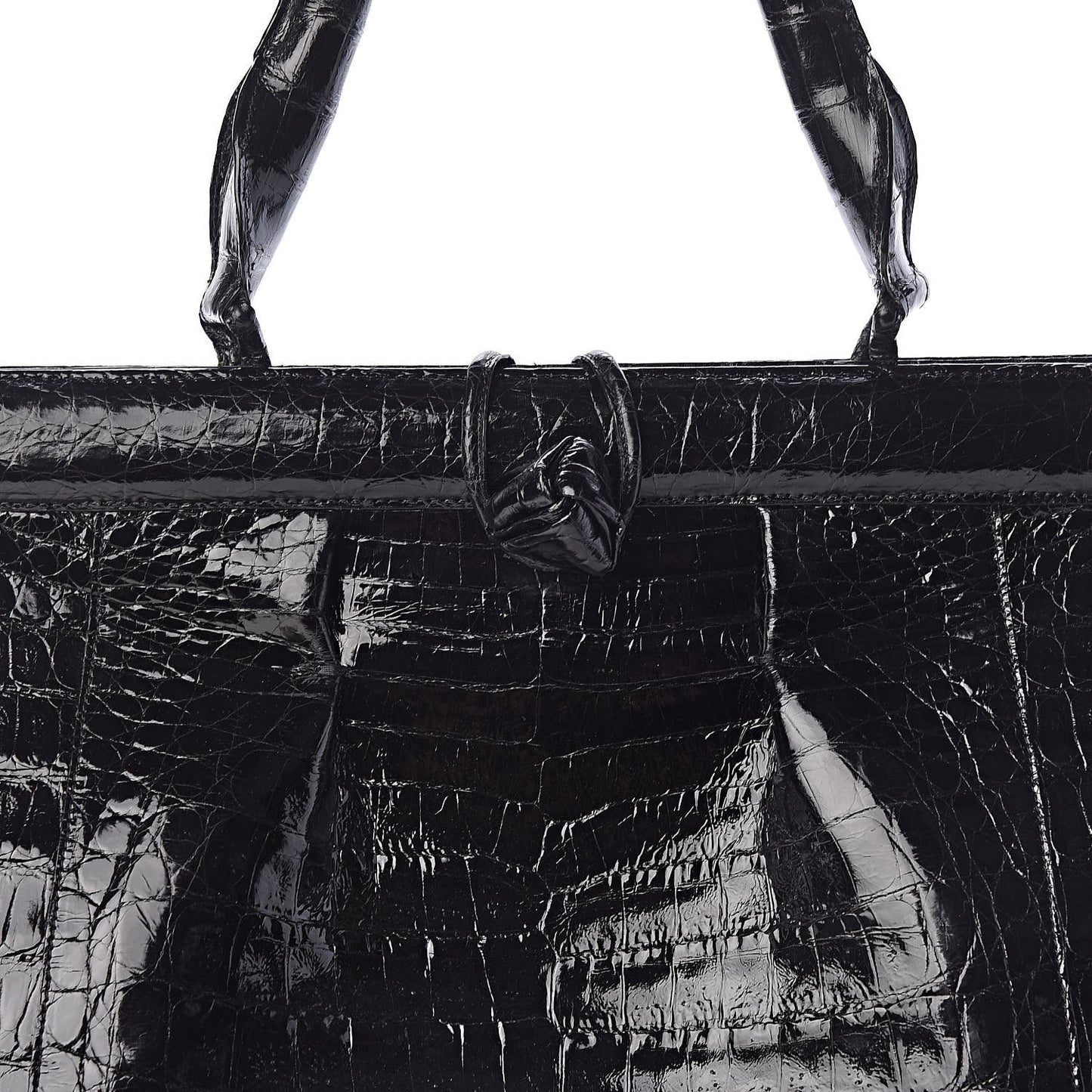 Crocodile Tote Black