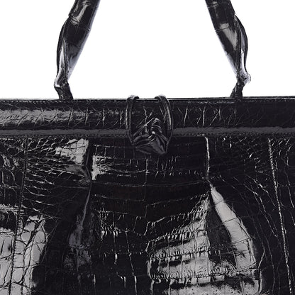 Nancy Gonzalez Crocodile Tote Black 7 of 9