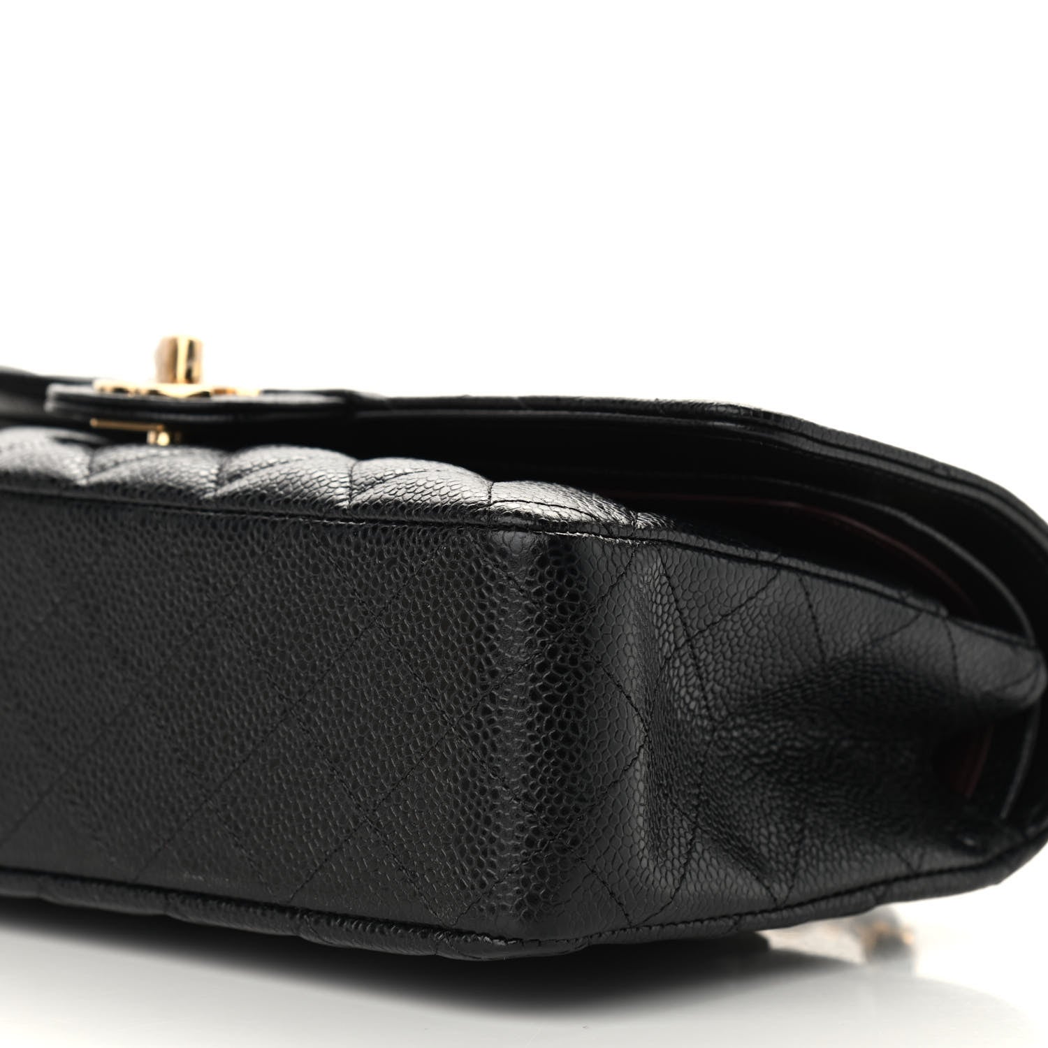 Chanel Caviar Quilted Medium Double Flap Black 8 of 8