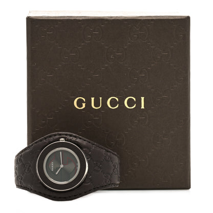 Gucci Stainless Steel Calfskin 36mm U-Play Quartz Watch Brown 5 of 5