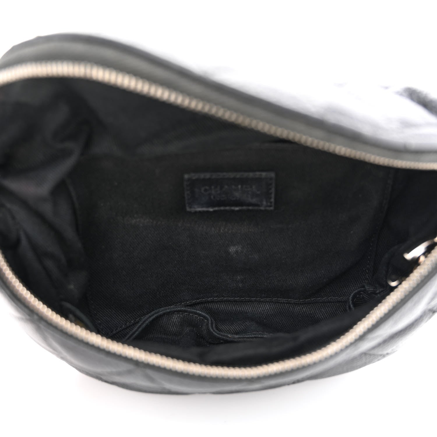 Chanel Grained Calfskin Quilted Waist Belt Bag Black 5 of 11