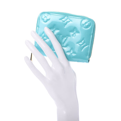 Louis Vuitton Vernis Zippy Coin Purse Blue Lagon 2 of 7