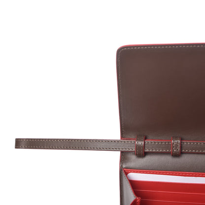 Christian Louboutin Calfskin Macaron Spiked Flap Wallet Cafe 9 of 9