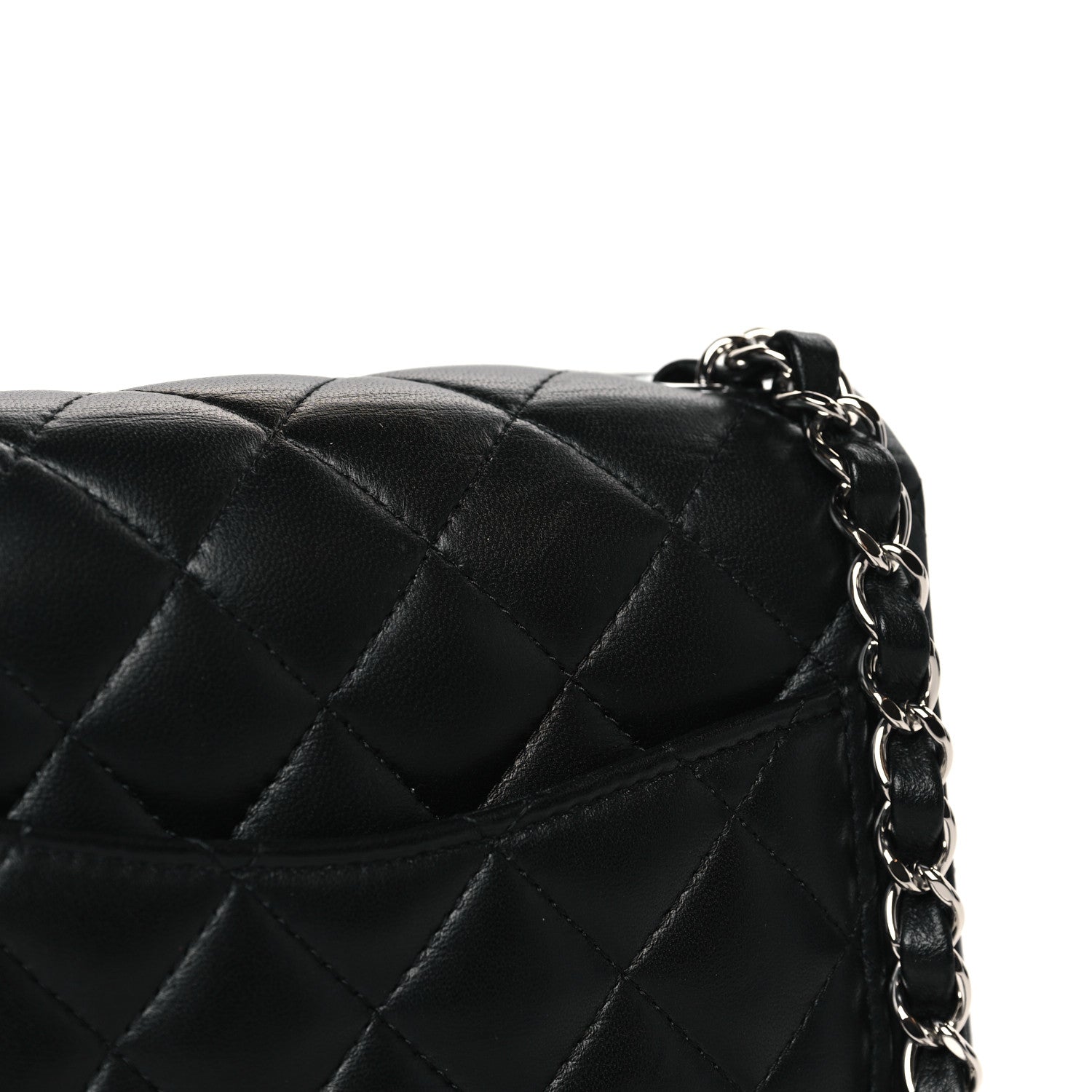 Chanel Lambskin Quilted Mini Square Flap Black 10 of 11