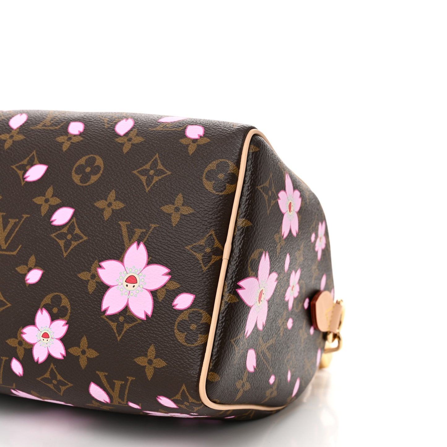 LV X TM Monogram Cherry Blossom Speedy Bandouliere 25 Sakura Brown