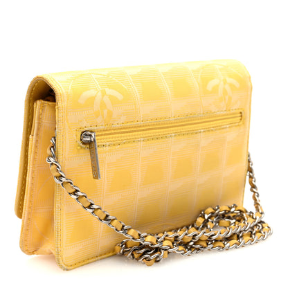 Chanel Nylon Travel Wallet On Chain WOC Yellow 3 of 10