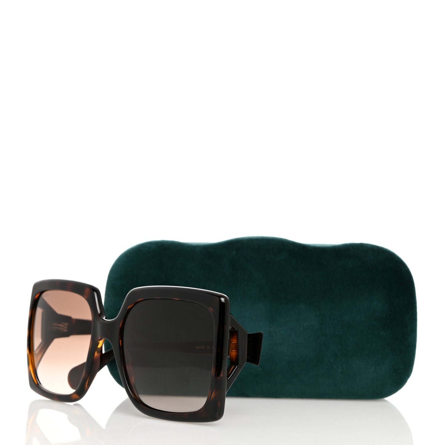 Acetate Square Frame Sunglasses GG0876S Tortoise