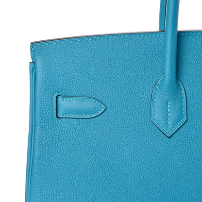 Hermes Togo Birkin 35 Turquoise 27 of 34