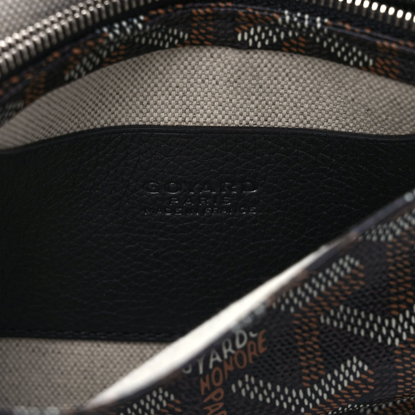 Goyardine Plumet Wallet Clutch Black
