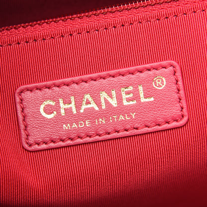 Chanel Shiny Aged Calfskin Quilted Small Shopping Bag Black 6 of 9