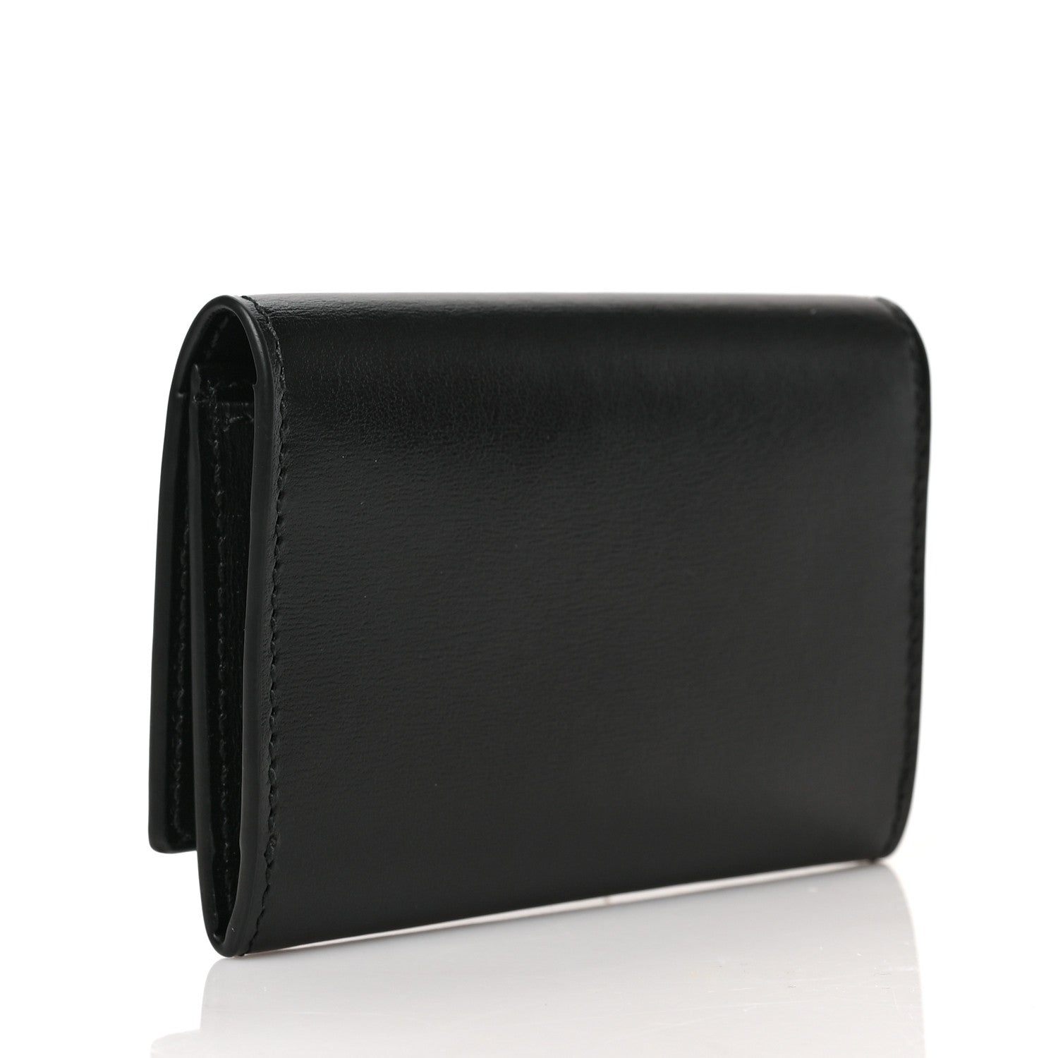 Gucci Boarded Plutone Calfskin GG Marmont Card Case Black 3 of 6