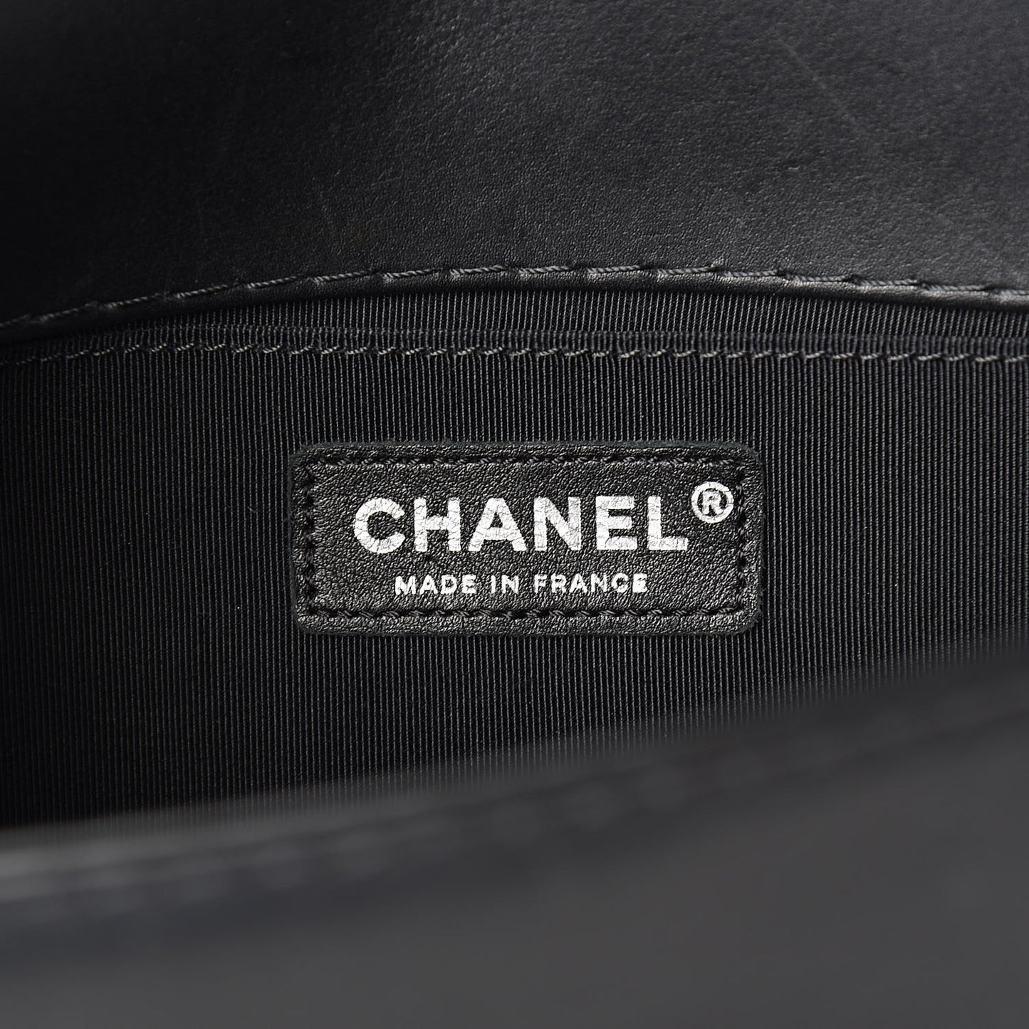 Lambskin Stitch Quilted Medium Boy Flap Black