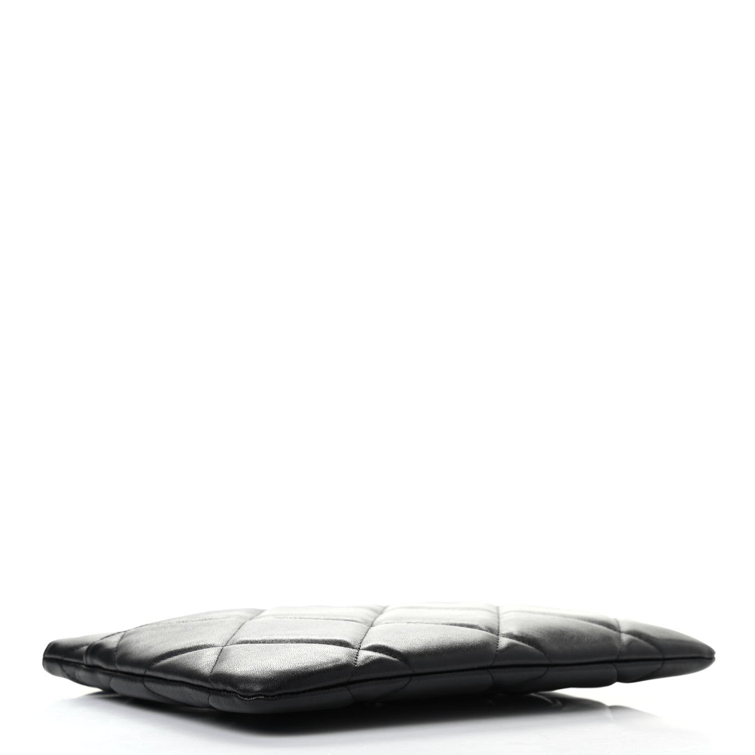 Chanel Goatskin Quilted Chanel 19 Pouch Black 4 of 7