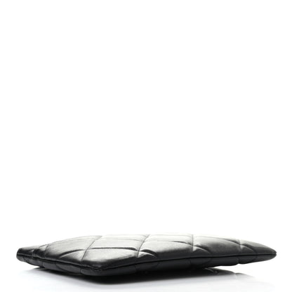 Chanel Goatskin Quilted Chanel 19 Pouch Black 4 of 7