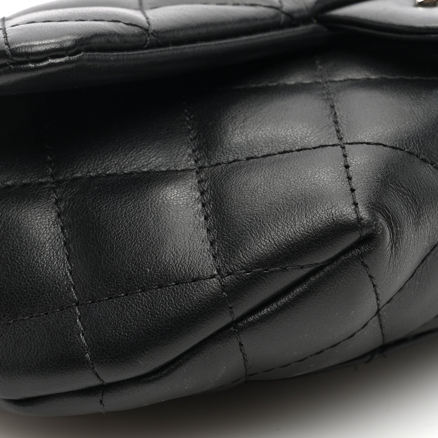 Chanel Calfskin Quilted CC Uniform Flap Belt Bag Black 9 of 10