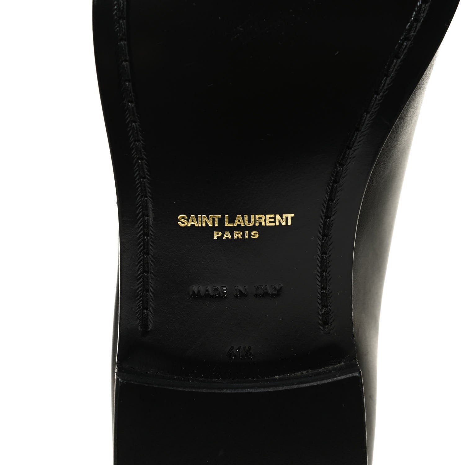 Saint Laurent Calfskin Mens Simon Derby Lace Up Shoes 41.5 Black 8 of 10