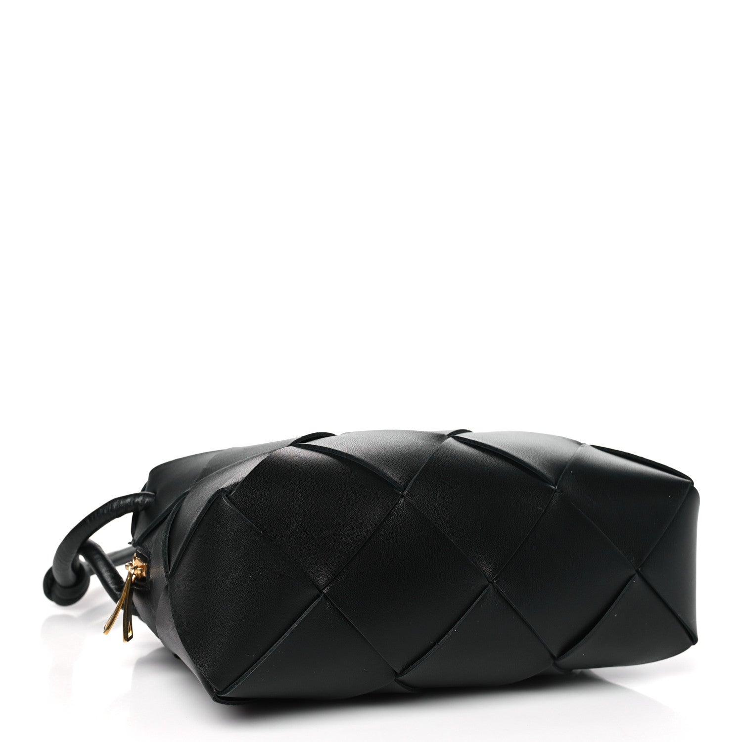 Bottega Veneta Lambskin Maxi Intrecciato Small Cassette Camera Bag Black 4 of 9