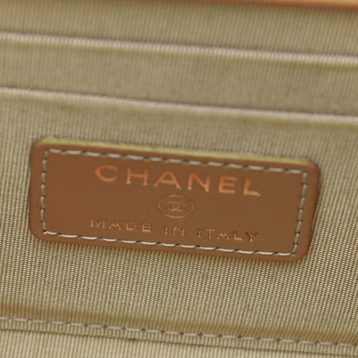 Chanel Metallic Lambskin Quilted Mini Trendy CC Clutch With Chain Gold 8 of 17