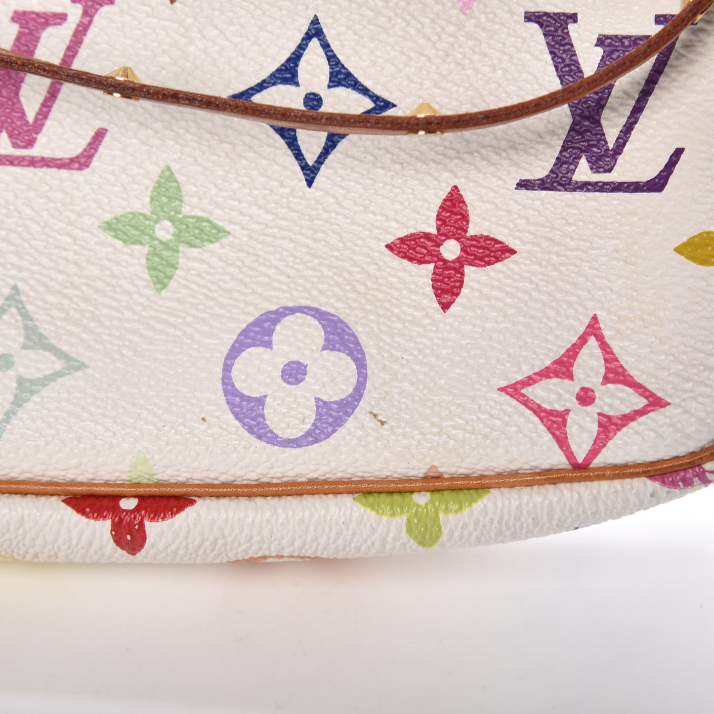 Monogram Multicolor Pochette Accessories White