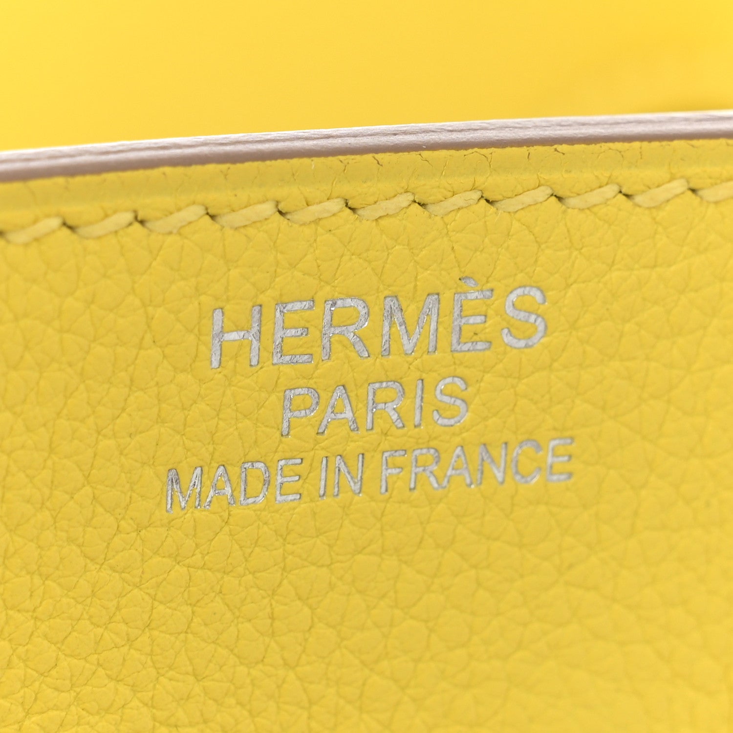 Hermes Toile De Camp Evercolor HAC Birkin 40 Ficelle Lime 6 of 12
