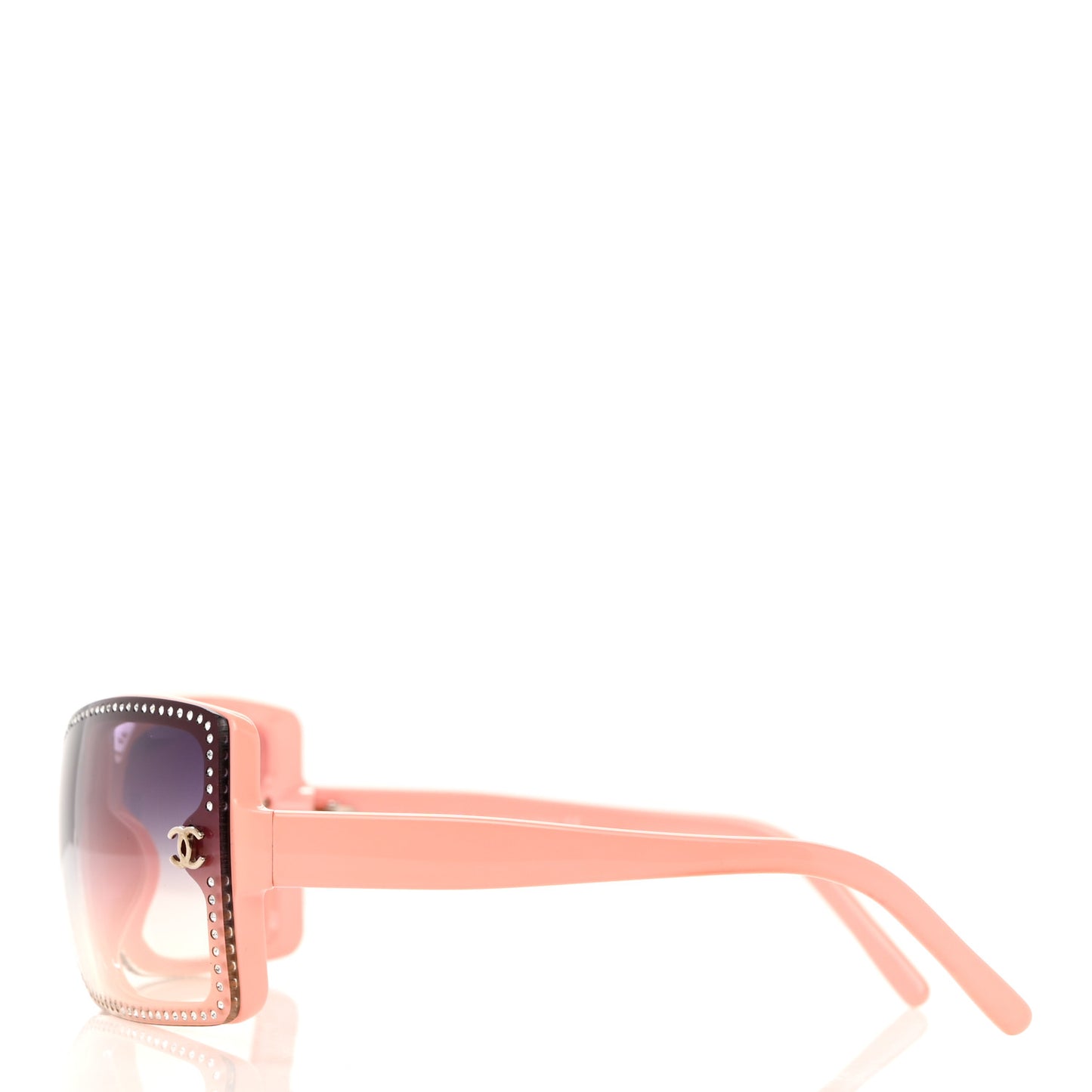 Acetate Crystal CC Logo Sunglasses 5065-B Pink