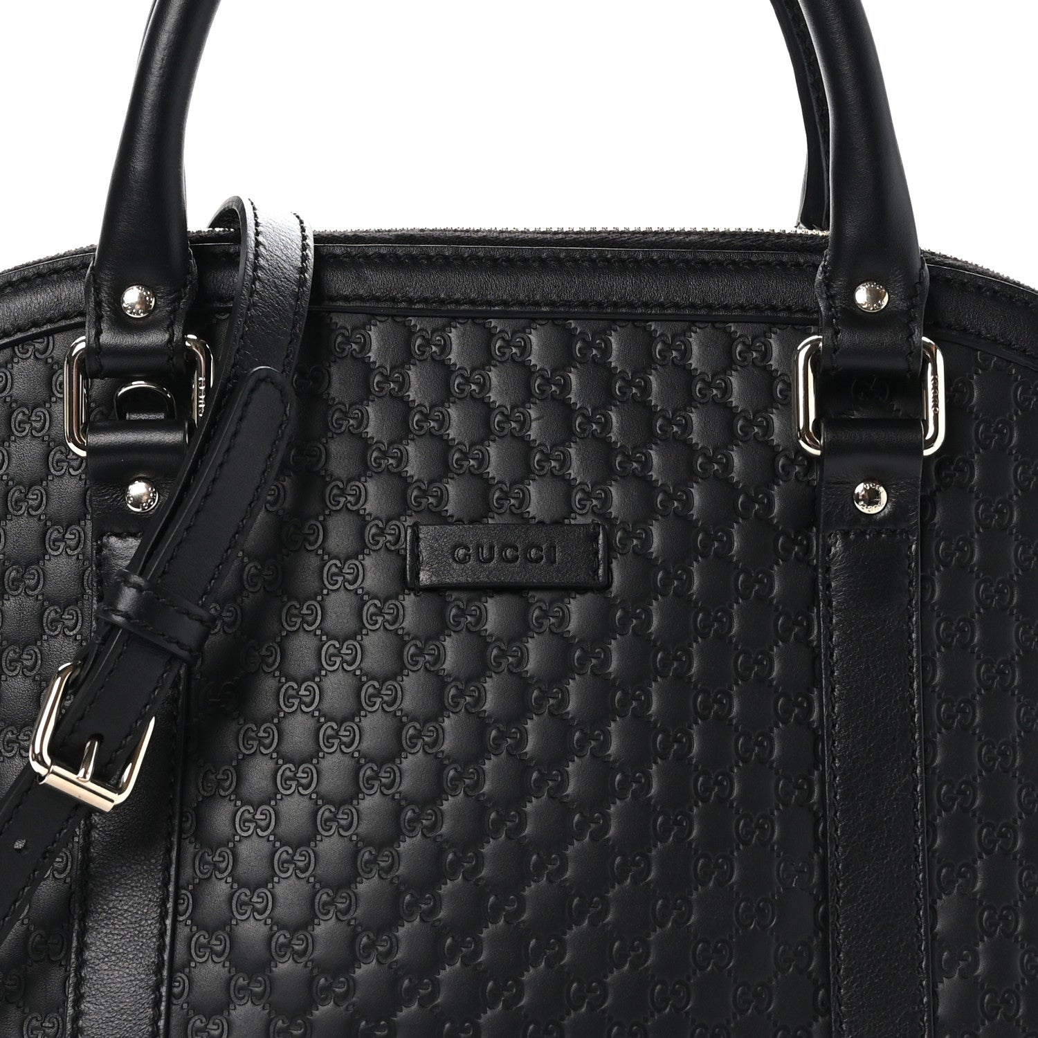 Gucci Microguccissima Medium Dome Bag Black 8 of 10