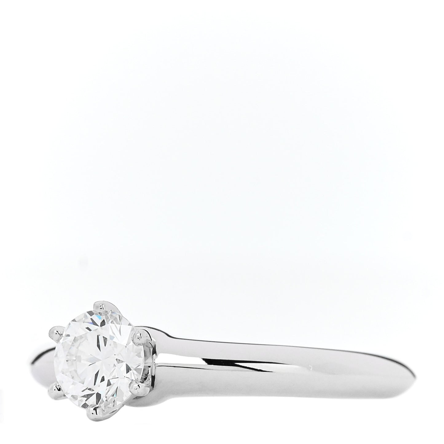 Platinum Diamond .52ct Solitaire Engagement Ring 52 6
