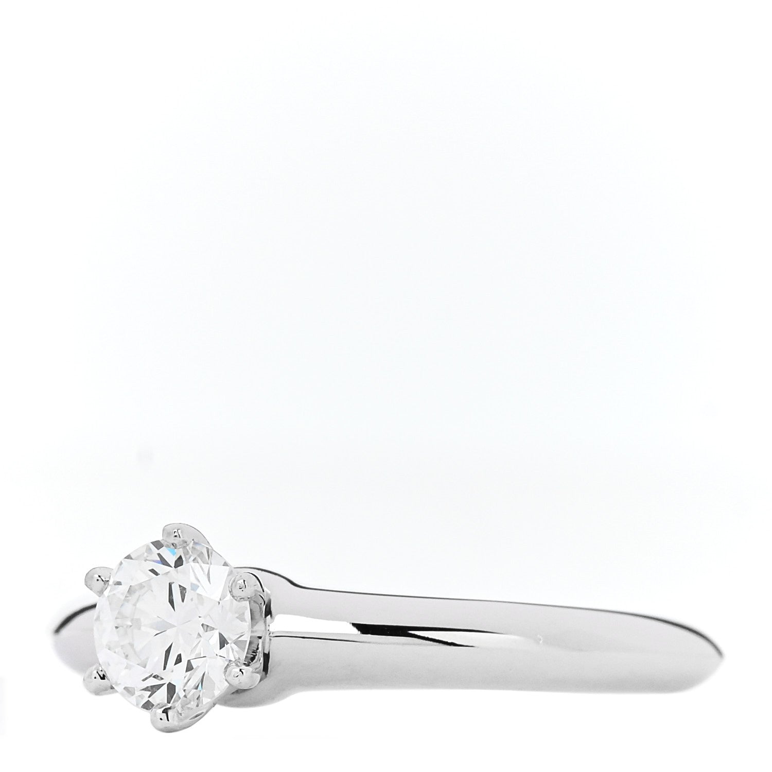 Tiffany Platinum Diamond .52ct Solitaire Engagement Ring 52 6 3 of 6